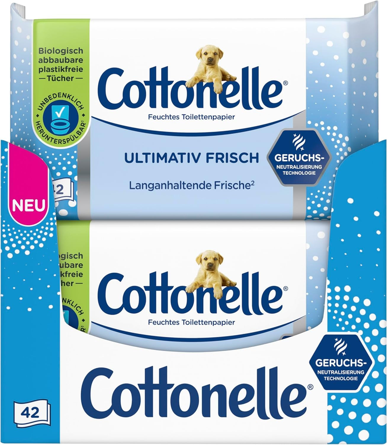 Våtservetter, Ultimate Fresh, 12 X 42 Wipes, Deodycylx Technology, Hudvänlig, Alkohol- och färgfri, Känslig, Biologiskt nedbrytbar