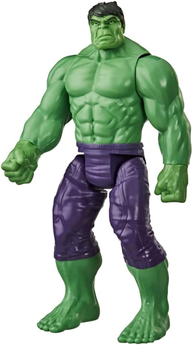 Hasbro E74755L2 Marvel Avengers Titan Hero Series Blast Gear Deluxe Hulk Action Figur 30 cm Stor Marvel Comics Inspirerad leksak för barn 4+ Actionfigurer Naty Shop Standardtitel