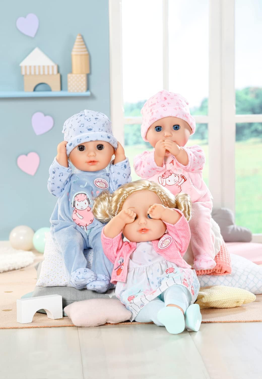Annabell Little Annabell mjuk docka 36cm, med tygkropp och sömniga ögon, 36cm, 709870 Zapf Creation