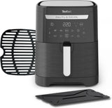 Tefal Easy Fry Max EY2458, 5 liter, Hot Air Fryer, 10 automatiska matlagningsprogram, digital pekskärm Vitvaror Naty Shop Black Single - Utan fönster 6,5L