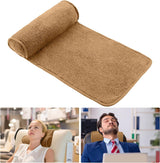 Chaise Lounge Nackkudde Huvudkudde Plysch Justerbar Kudde Nackrulle Halkfri fleece soffa Nackhuvudstödskudde för resor Hemma Chaise Lounge Soffa Fåtölj (svart)