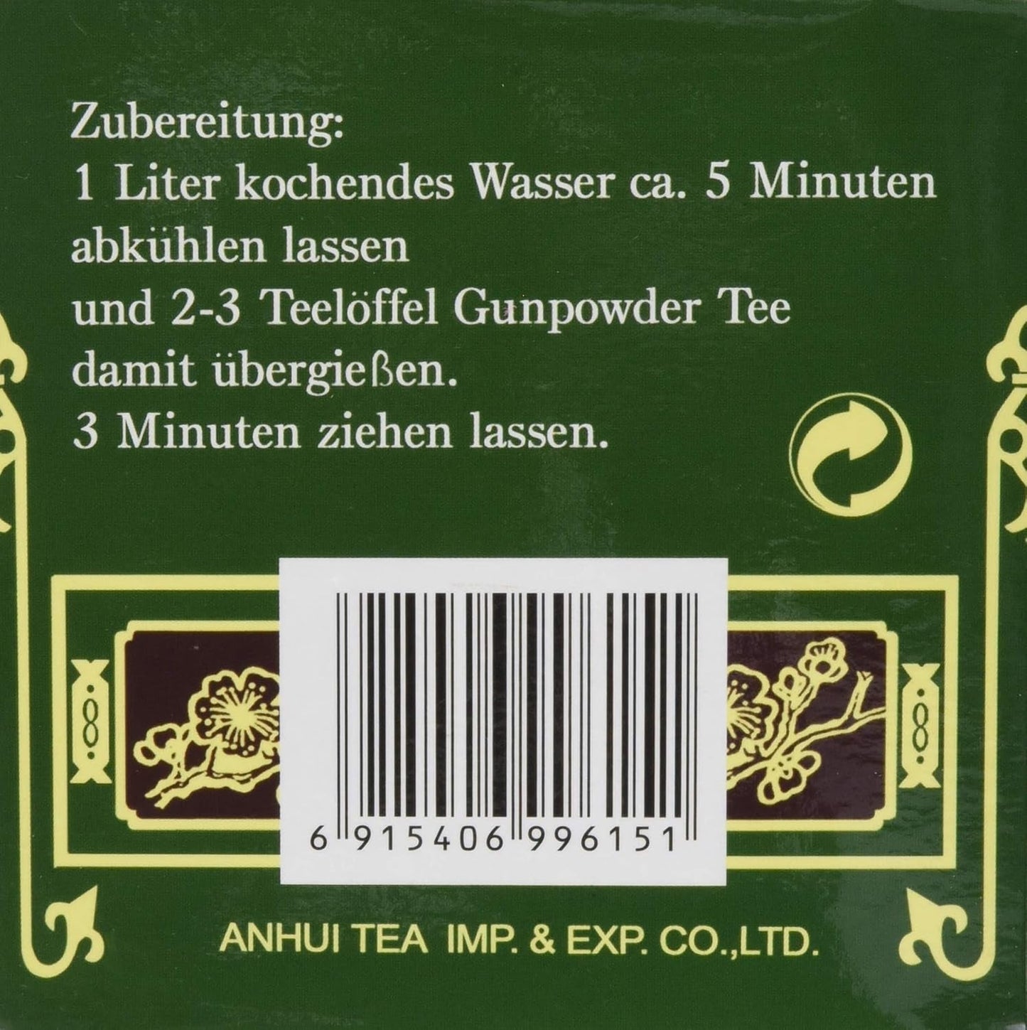 Grönt te, krut, Geroll (1 paket med 500 g)