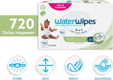 WaterWipes Sensitive+ våtservetter för baby och småbarn, 720 Count (12-pack), 3-i-1 rengöring, vård, skydd, 99,9 % vatten, texturerad rengöring, parfymfri