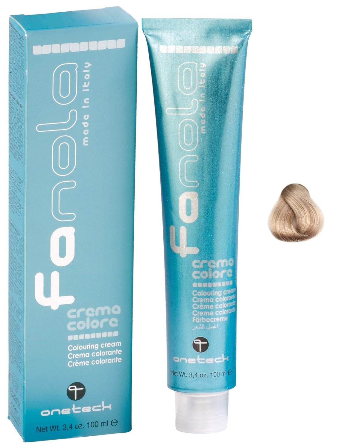 Fanola crema colore Färgkräm 7.0 Blond, 100 ml Hårfärgning Naty Shop 12.2 Super Blond Platinum Pearl Extra