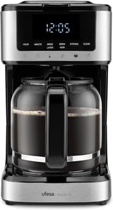 Ufesa CG7114 Capriccio filterkaffebryggare, 6 koppar, 600W, karaff 0,6L, anti-droppsystem, automatisk avstängning, blå