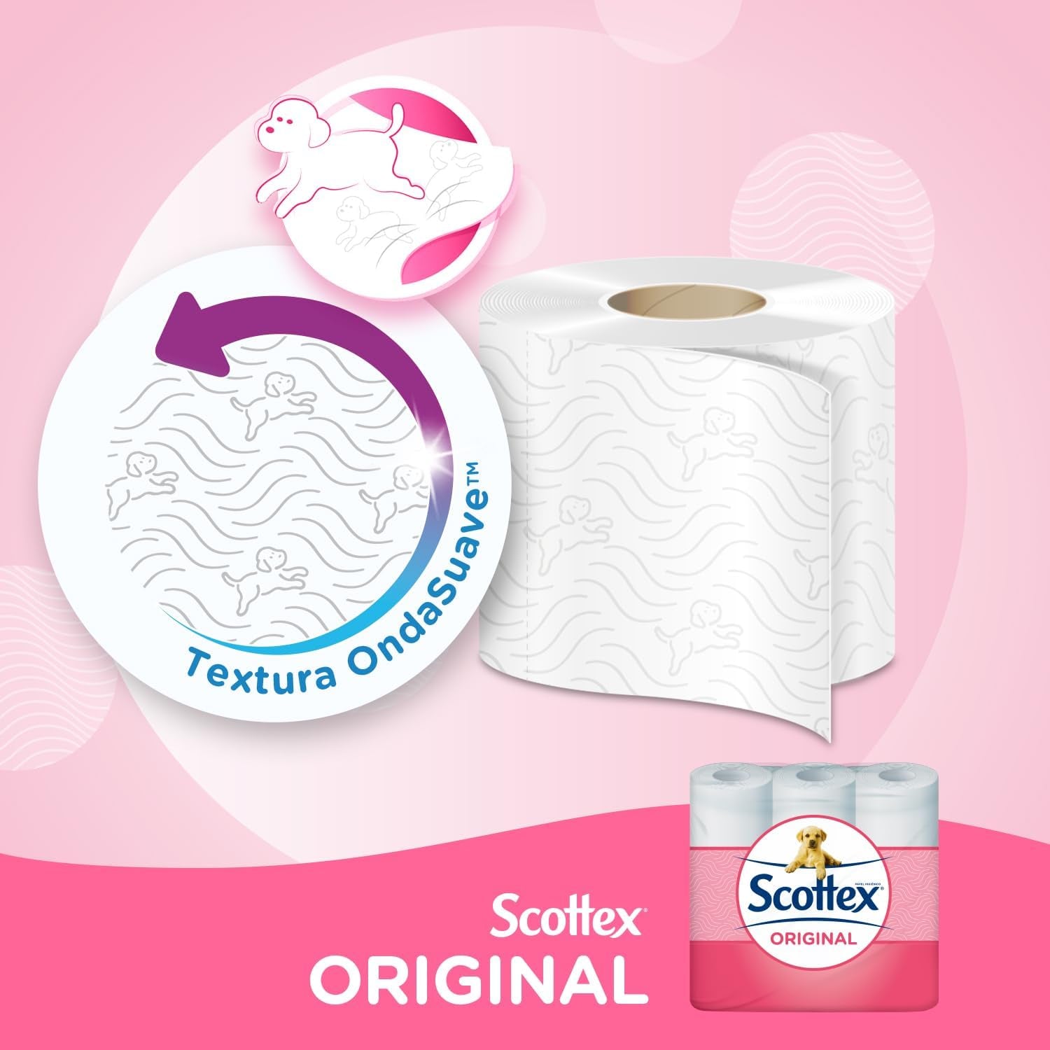 Toalettpapper Original, 128 vita rullar