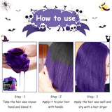 Halloween Temporary Hårfärgning 4 färger Hårfärg Vaxstyling Hårton för män Kvinnor Halloween Cosplay Party Hårfärgning Naty Shop