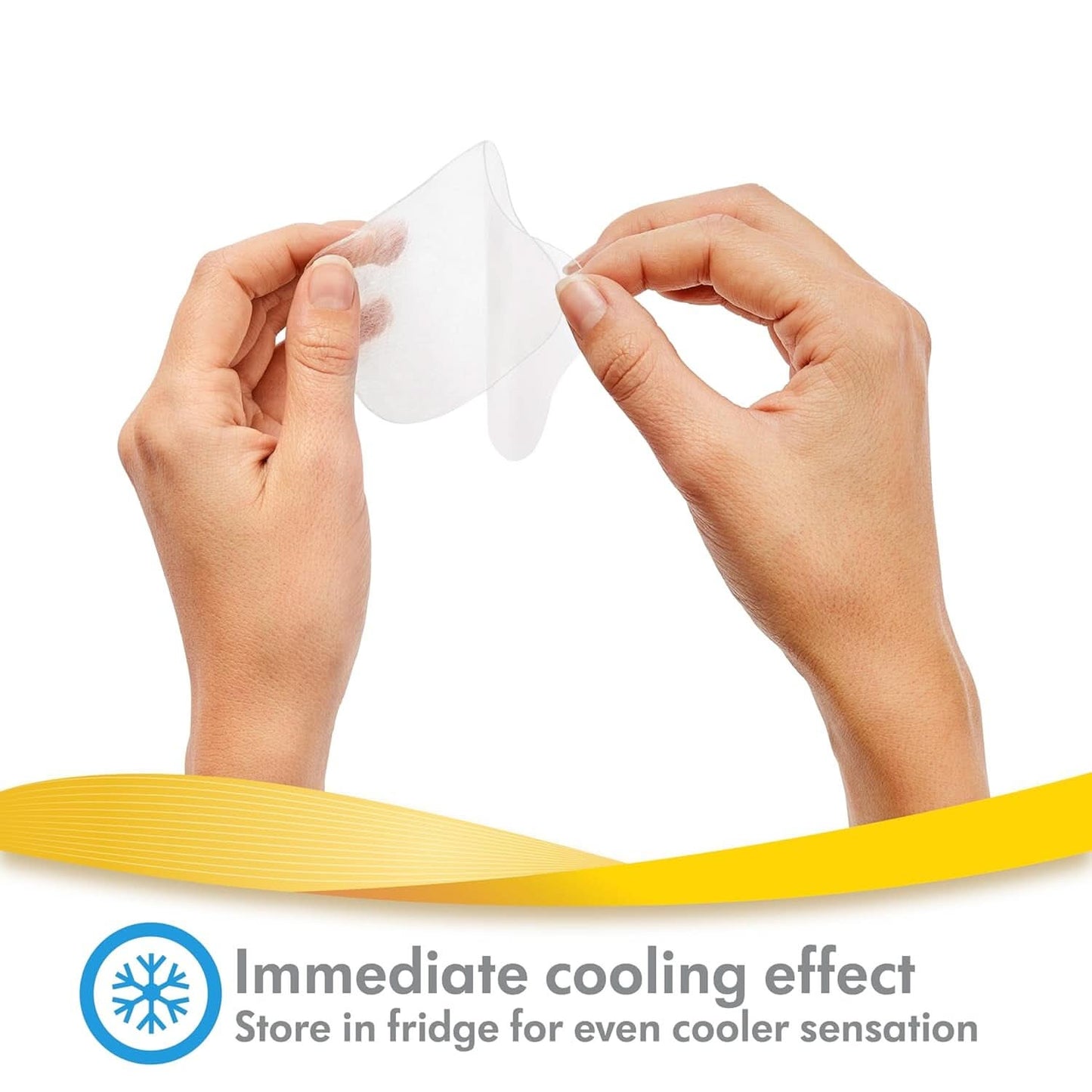 Medela Hydrogel Pads - omedelbar lindring och kylning för ömma bröstvårtor - återanvändbar - förpackning med 4 sterila kuddar, individuellt förpackade Tillbehör Mat och amning Bebe Naty Shop