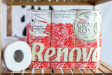 Renova Grand Royal toalettpapper, 18 Premium XXL-rullar, 4 lager, mjukt och slitstarkt