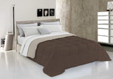 Italienskt sänglinne, vintertäcke, taupe/kräm, 250X200Cm Naty Shop täcken och täcken Brun/kräm 150X200Cm