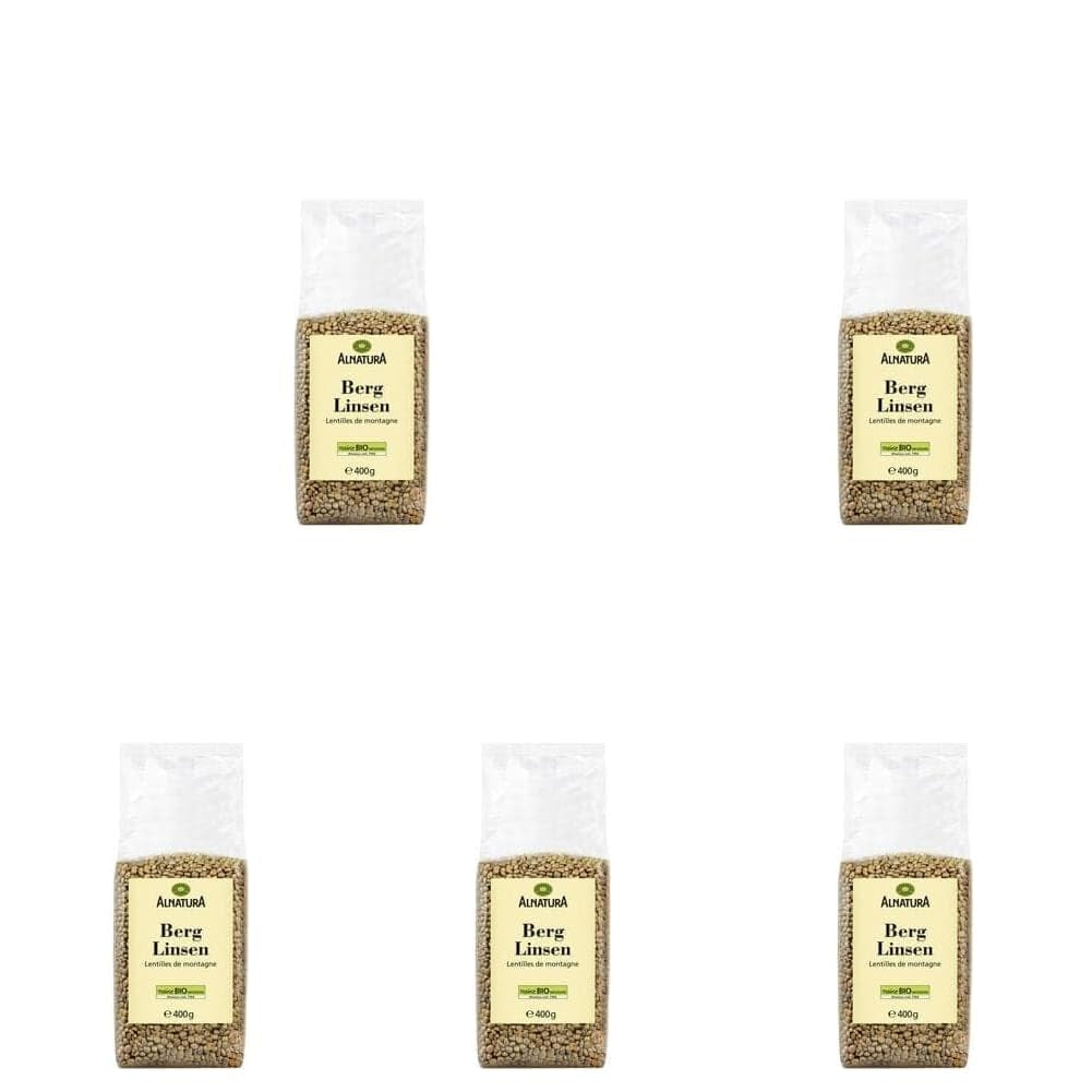 Ekologiska bergslinser, 400 g (förpackning om 5)