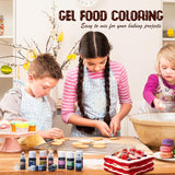 Gel matfärg - Högkoncentrerad gel matfärg för kakor, bakning, påskägg, drycker - Sockerfri matfärg för fondant, glasyr, slem, tårtdekorering (Red Velvet, 150G)