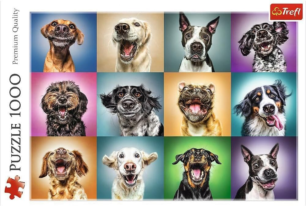 Jigsaw Puzzle - "1000" - Roliga hundporträtt Puzzle Naty Shop