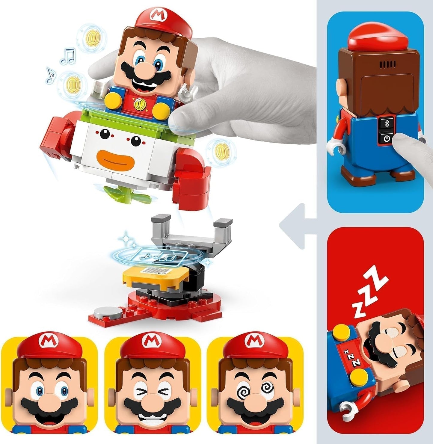 LEGO Super Mario Adventure med interaktiv Mario, Junior Clown Cart Set, Toy Yoshi, Nintendo-present för pojkar, tjejer och spelare från 6 år och uppåt 71439 Byggset Besuche den LEGO-Store