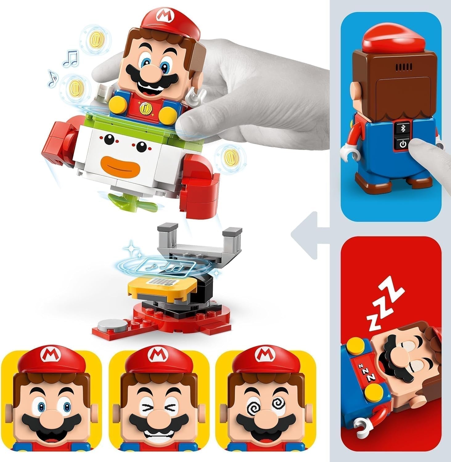 LEGO Super Mario Adventure med interaktiv Mario, Junior Clown Cart Set, Toy Yoshi, Nintendo-present för pojkar, tjejer och spelare från 6 år och uppåt 71439 Byggset Besuche den LEGO-Store