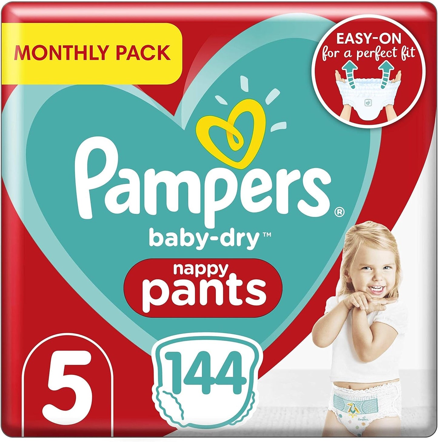 Pampers (gammal version), trosor, storlek 4, 9 kg-15 kg, trepack (1 x 88 blöjor)