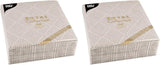 Papstar, 50 servetter "ROYAL Collection" 1/4-faldigt 40 Cm X 40 Cm "Elegance" Brun, #86498 (Pack of 2)