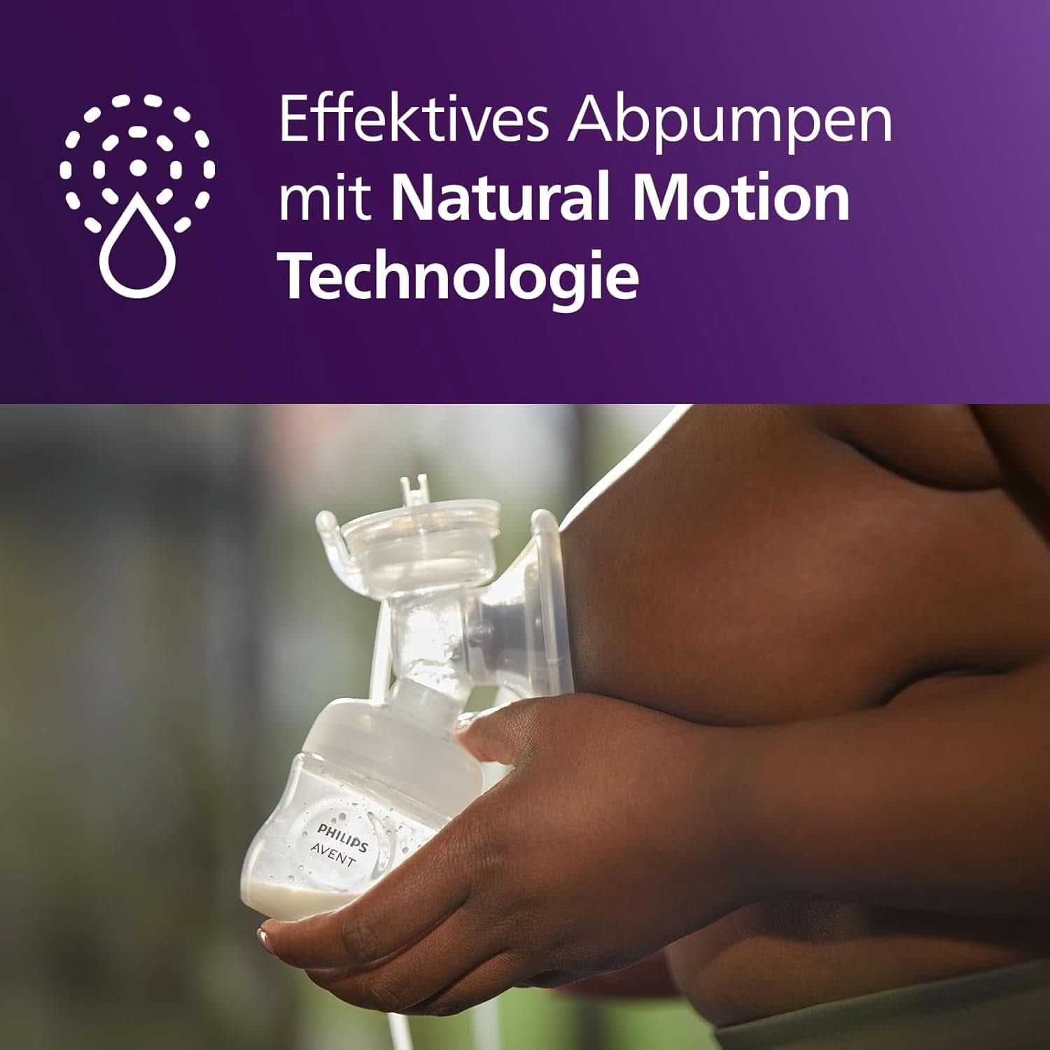 Philips Avent Elektrische Natural Motion Milchpumpe - Set Zum Abpumpen, Aufbewahren Und Füttern Inkl. Flaschen, Schnuller Und Becher (Modell SCD340/31) Mat och amningstillbehör Bebe Naty Shop