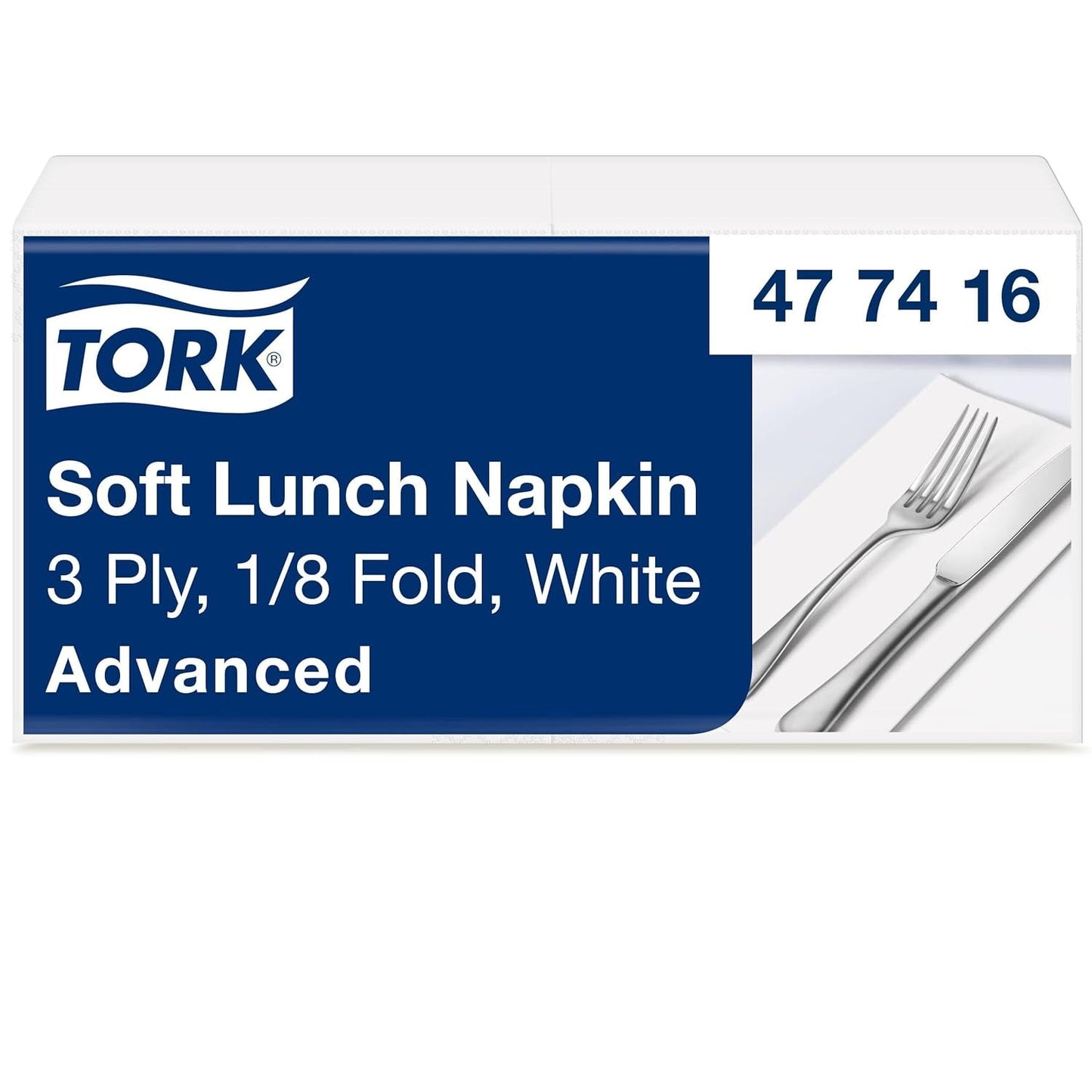Tork Linstyle 509542 svarta cocktailservetter, 1/4-vikt, 1 lager, 23,8 x 23,8 cm, 1 x 100 servetter
