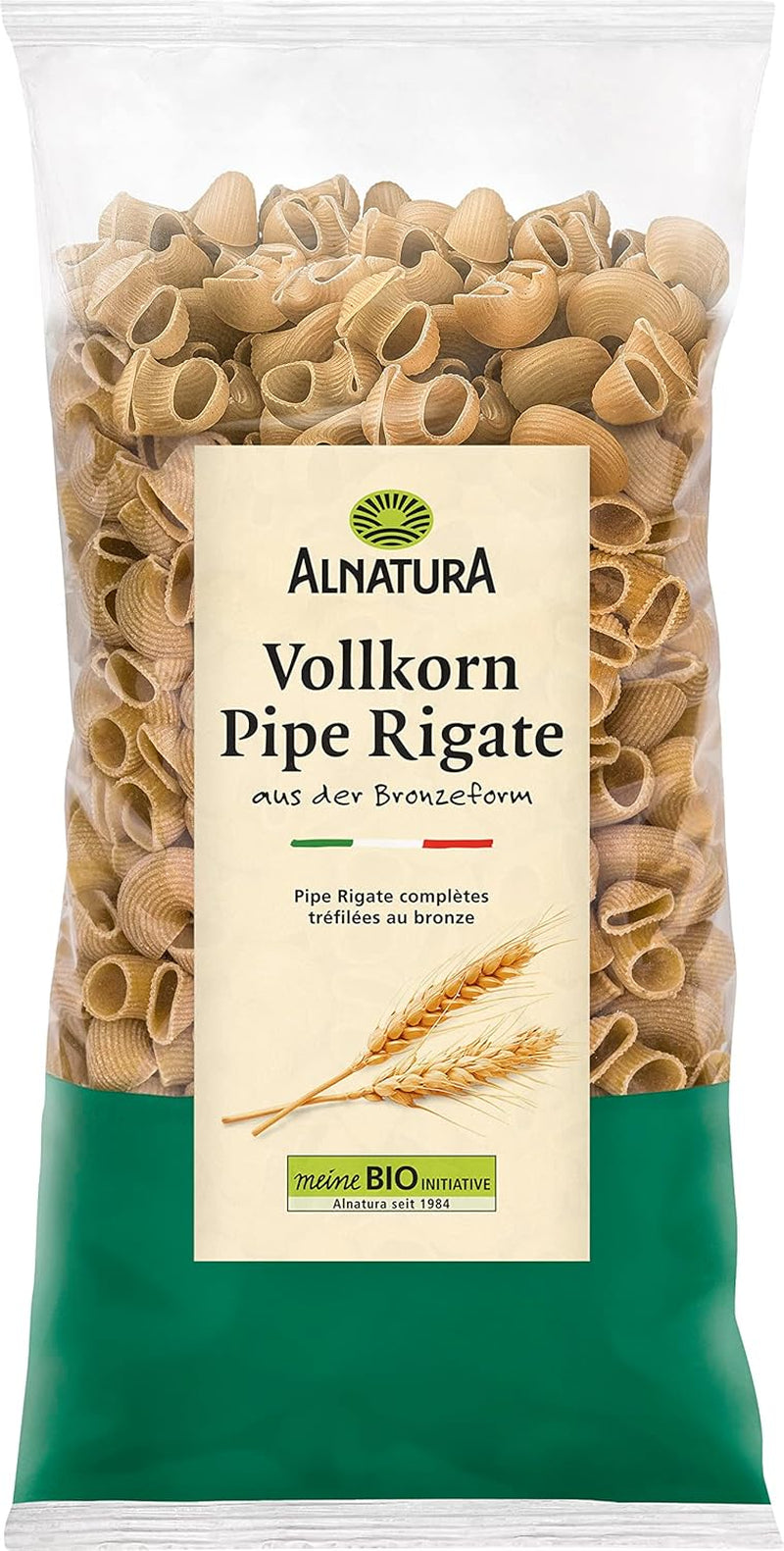 Pipe Rigate ekologisk fullkornspasta, vegansk, 500 g