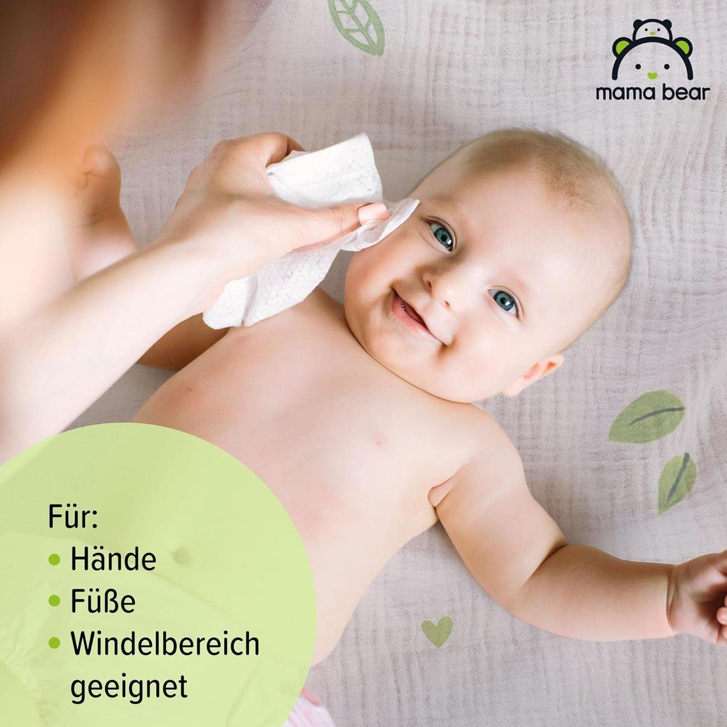 Färska babyservetter med Aloe Vera Mama Bear Naty Shop