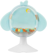 Chicco måltidspresentset Dou Dou, haklappset, barnstolsleksak med sugkopp i form av en söt kyckling, med två färgglada skallror, lätt att fånga från 6 månader Baby Toys Naty Shop