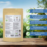 Ekologiskt Matcha Tea Premium Pulver 100g Grönt te av högsta kvalitet från Japan Kagoshima - Perfekt för Smoothie Matcha Latte Japanskt Grönt Te Vegansk utan tillsatser Plastfri förpackning
