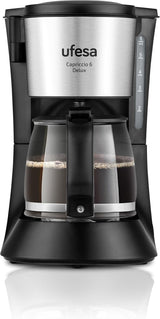 Ufesa CG7114 Capriccio filterkaffebryggare, 6 koppar, 600W, karaff 0,6L, anti-droppsystem, automatisk avstängning, blå