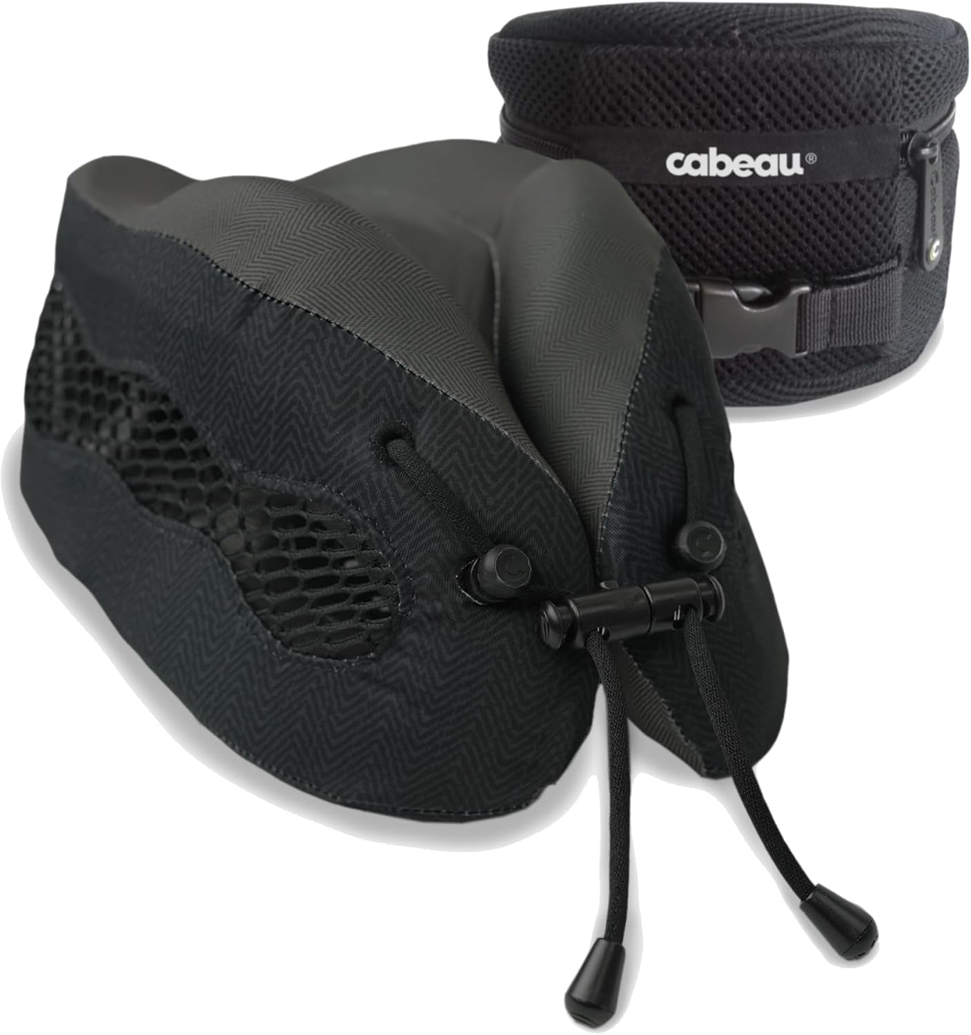 Cabeau Cool Long Haul Travel Kudde – Evolution Cool – Memory Foam med ventiler – Kompakt med väska (röd)