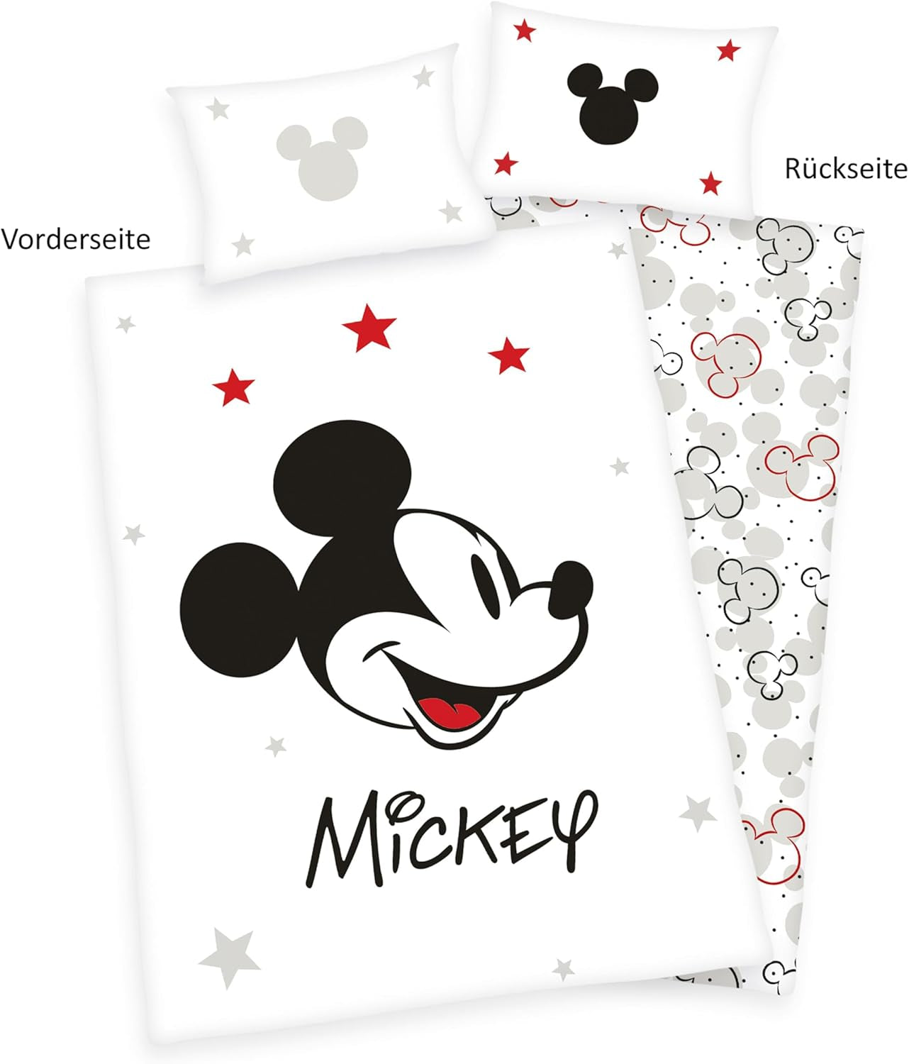 Mickey Mouse sänglinne, vändbart, 100% bomull Sängkläder - barn Naty Shop