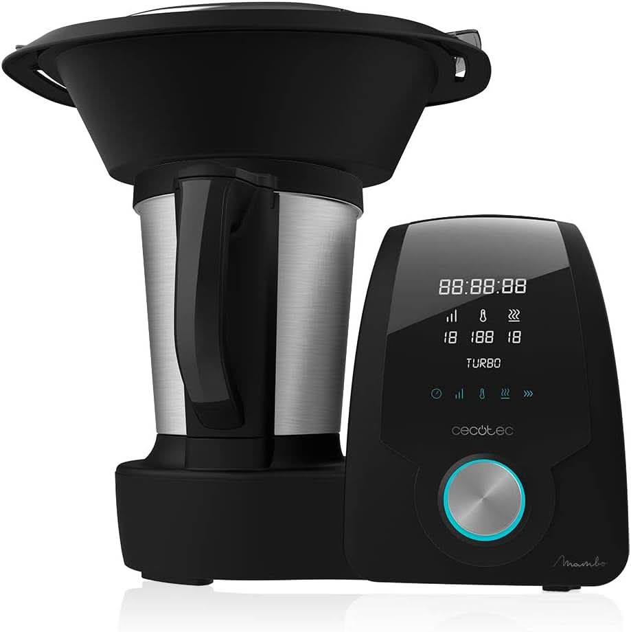 Cecotec Mambo 6090 Multifunktions-Küchenmaschine, 1700 W, 23 Funktioner, Krug Mit Fassungsvermögen 3,3 L, 3 Teller Gleichzeit, 10 Geschwindigkeitsstufen, Timer Kitchen Robots and Mixers Naty Shop