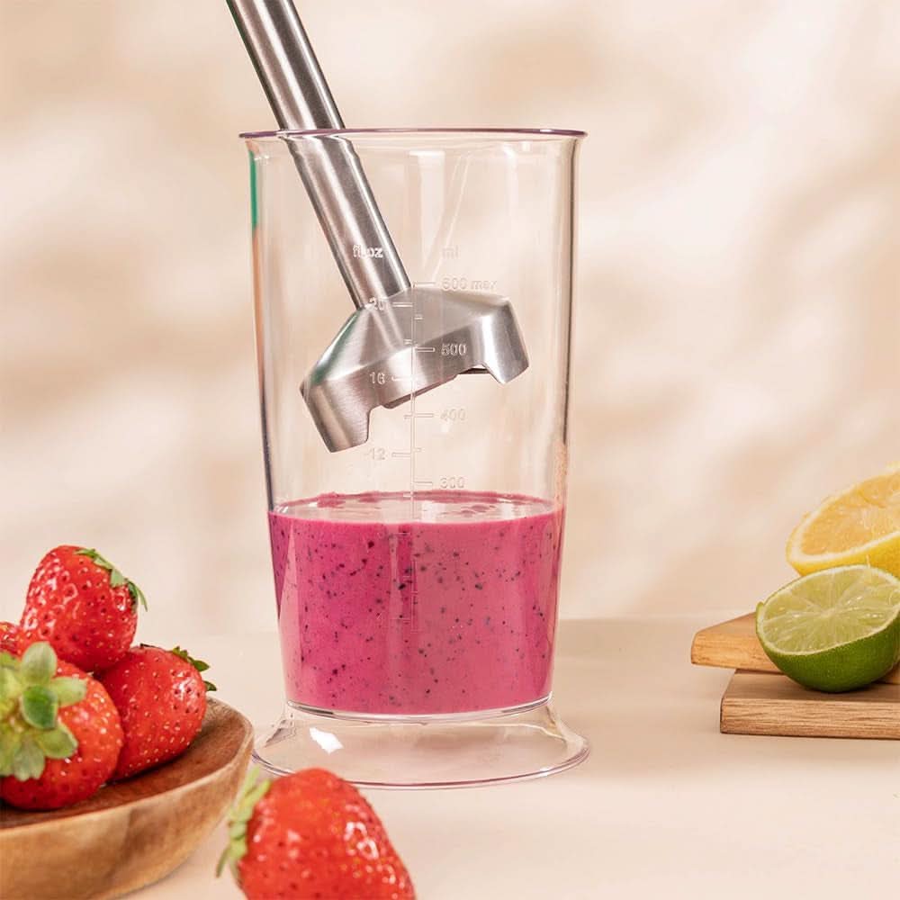 Cecotec Stabmixer Power Retrogreen 1200MAX Cream&Crush, Maximalleistung 1200 W, Crossblades-Technology, 2 Speeds, Zubehörset Spülmaschinenfest, Spritzschutzhaube Kitchen Naty Shop