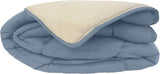 Poyet Motte Calgary täcke, polyester, olja/mastik, polyester, petroleum/mastik, 260 X 240 X 1 Cm Täcken och täcken Naty Shop 260X240X1 cm