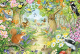 Schmidt Spiele 56370 Djur i skogen, pussel för barn, 100 bitar Puzzle Naty Shop