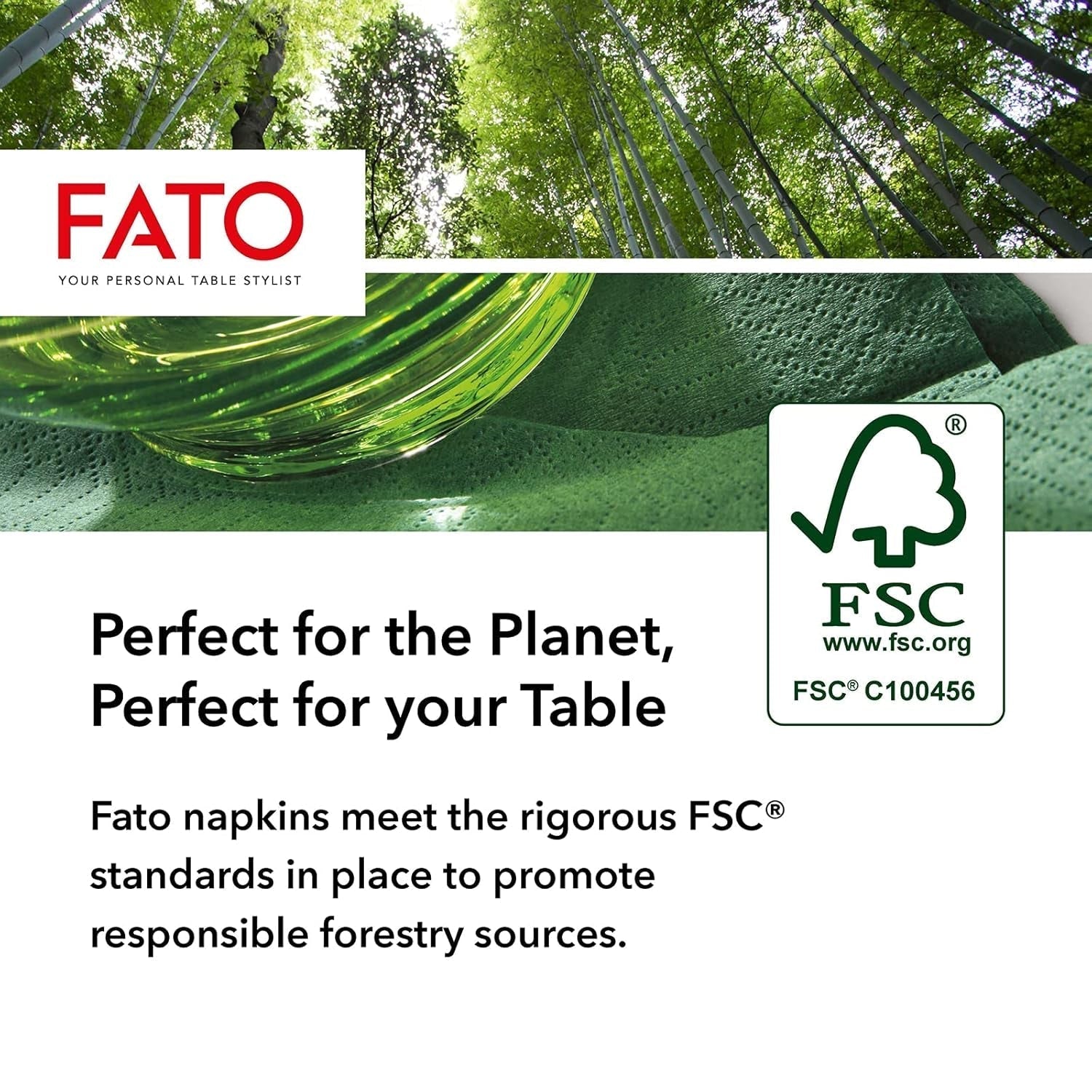 - Engångspappersservetter, idealiska för aptitretare och cocktails, förpackning med 100 servetter, storlek 24X24, 4-faldig, 2-lagers, svart färg, 100 % rent cellulosapapper, Fsc-certifierat