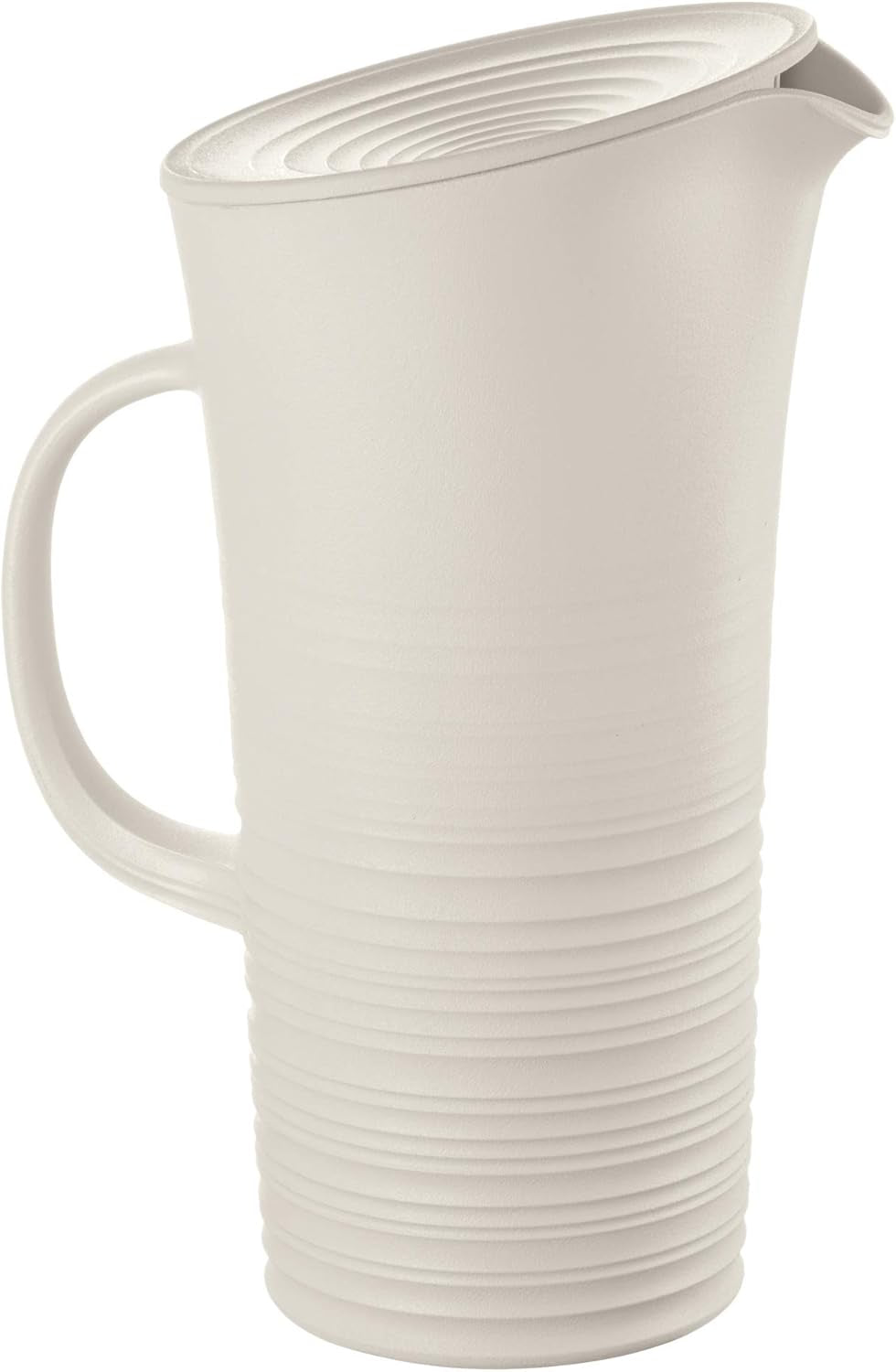 Guzzini - Tierra, Karaff med lock - Mjölkvit, 18,7 x 13,4 x 10 x h26,9 cm | 1800 cc - 181701156, Bianco