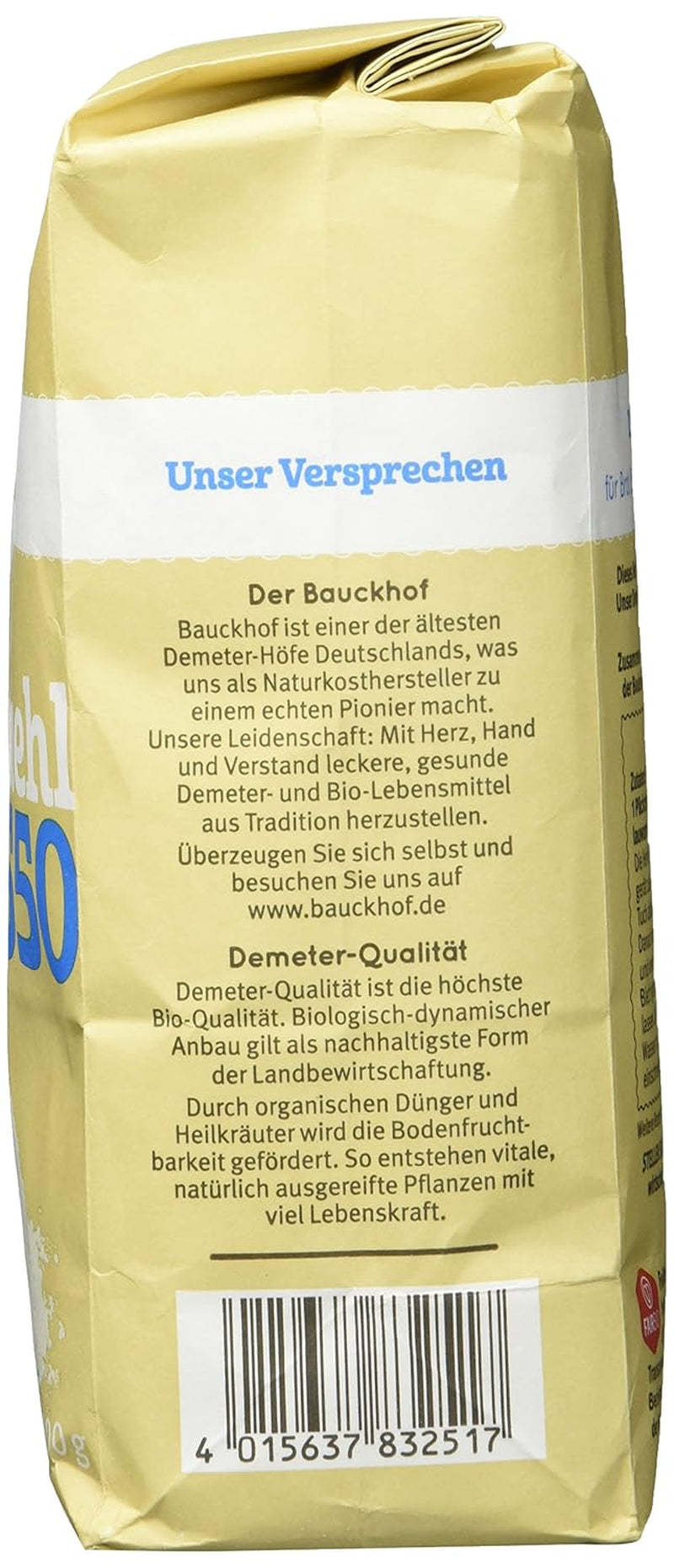 Vetemjöl Hof typ 550 Demeter, 1 kg