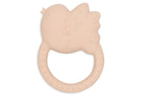 Jollein naturgummi babybitring - Vackra fåglar - Babybitring - Brickhjälp - Ofarlig och BPA-fri - Babyleksak