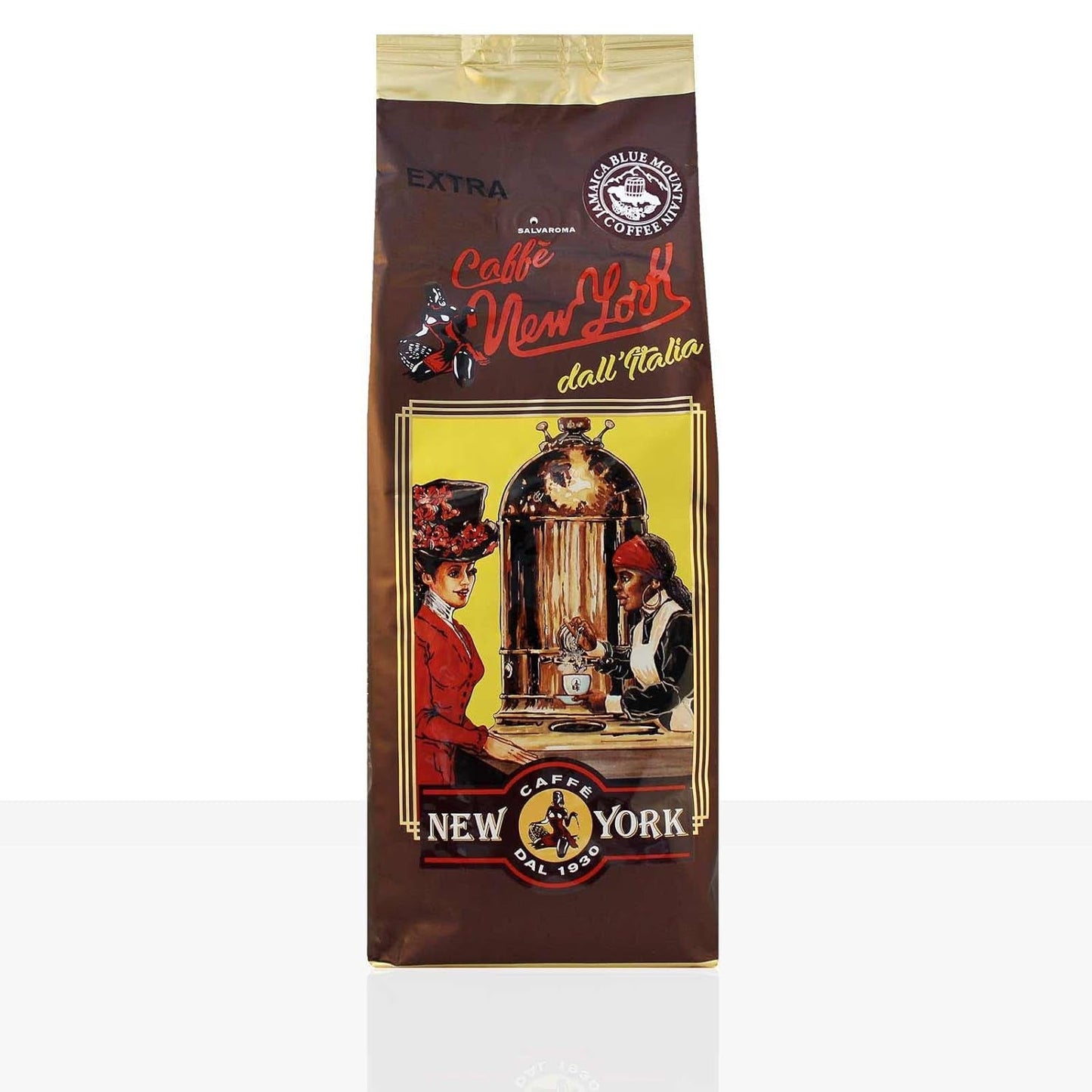 New York Caffe Extra 12 kaffebönor x 1 kg, 100 % Arabica med Jamaica Blue Mountain
