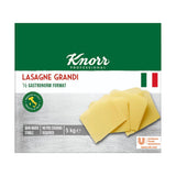 Lasagne Grandi Knorr 1/2 storlek Gastronorm - korrugerade degark för pasta - stor förpackning, 5000 g