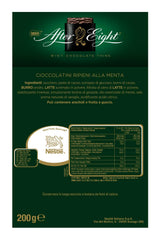 NESTLÉ AFTER EIGHT tunna mörka chokladrutor med mintgräddefyllning för finsmakare Paket om 5 (1 x 200g)