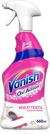 Vanish Oxi Action Multi - Textilfläckborttagningsspray - 660 ml - Textiltvättmedel för mattor och klädsel - mot smuts och urinlukt Naty Shop