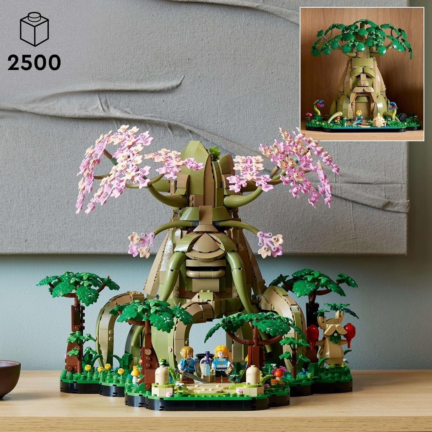 LEGO The Legend of Zelda Deku Tree 2-i-1 - samlarbit med Princess Zelda och 3 Link minifigurer - byggset för vuxna och presentidé för videospelsfans - 77092 Byggset Besuche den LEGO-Store