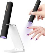 Denabuty UV-lampa för Gel Nagellack, Mini UV LED-lampa för Nagelbyte med stativ Tragbare Liten UV Nagellampa för Gel Nagellack, för Aushärten Von Nagelkleber & Nageltips Vit