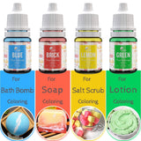24 färger matfärgning - flytande matfärg för bakning av kakor, kakor, macarons, dekoration och matlagning - livlig matfärg för luftborstning, fondant - 6 ml styck