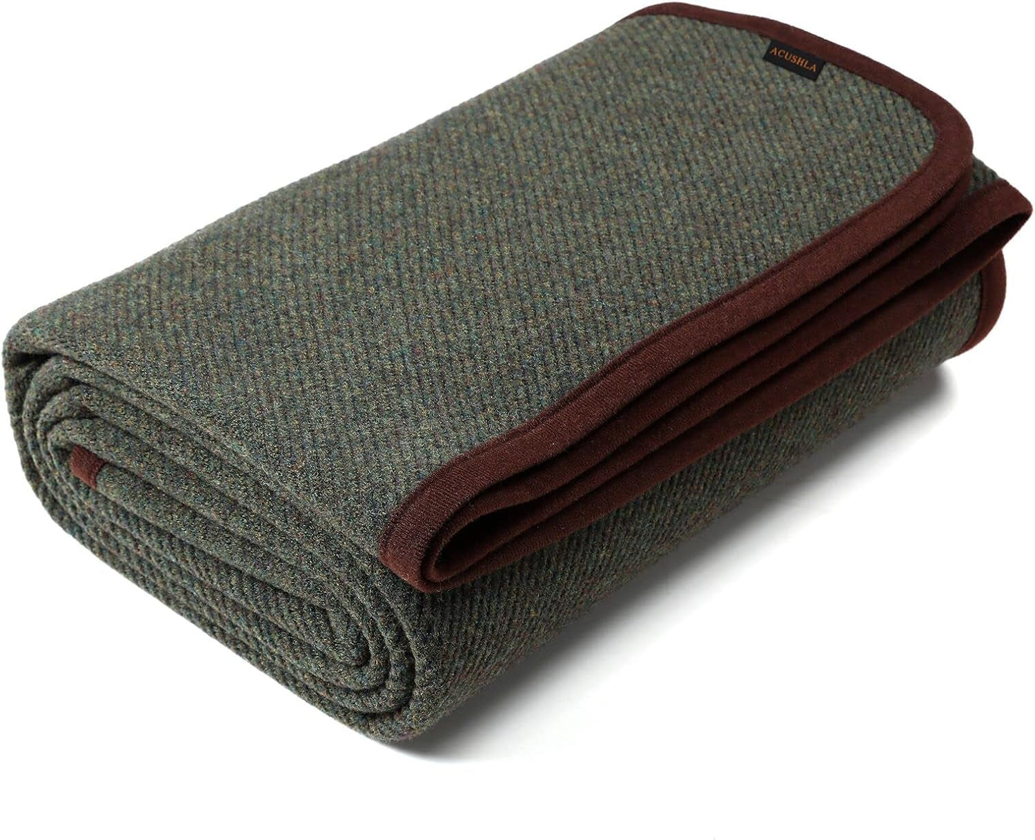 ACUSHLA 200,7X160 Cm, 1,7 Kg, filt, yllefilt, varm resefilt, stickad filt, dekorativ, filtar för soffa, stol, soffa, säng, vardagsrum, camping, lämplig för alla årstider Ww203 Sängar och överdrag Beuche den ACUSHLA-Store Olive 10060 Cm 1