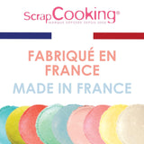 Scrapcooking - Set med 9 pastellfärger - blå, gul, korall, rosa, turkos, limegrön, vit, vattengrön, pulverrosa - Ätbart färgpulver för kakor, muffins, macarons - 4272