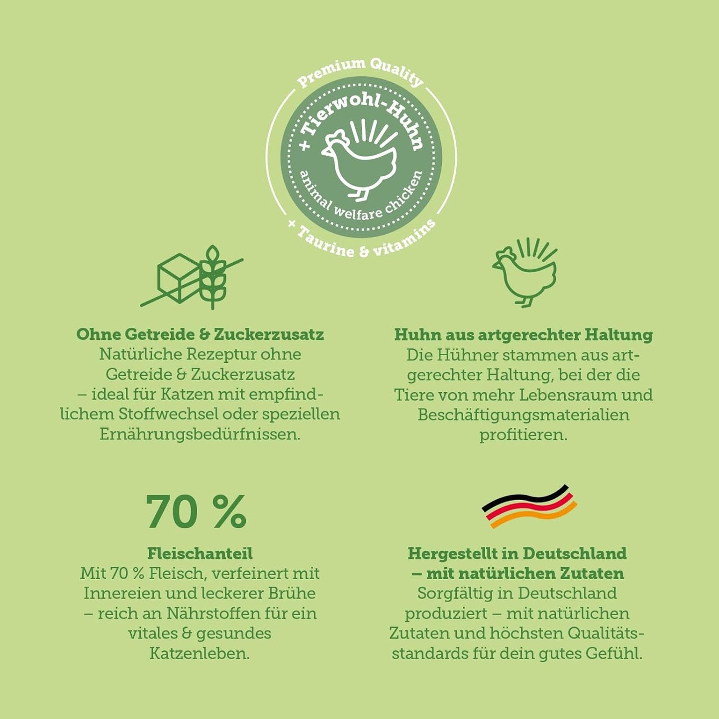 MERA Cats Nature Insect Premium Katzenfutter Nass 12x85g | ohne Zucker und Getreide| Nachhaltig & mit viel Insektenprotein | Vuxen Katzennassfutter