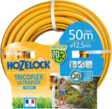 HOZELOCK - Tricoflex Ultraflex slang Ø 12,5 mm (1/2") 20 M: Flexibel trädgårdsslang, väderbeständig, vrid- och böjbeständig, tillverkad av 40 % återvunnen PVC [117002], gul