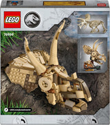 LEGO Jurassic World Dinosaur Fossils: Triceratops Skull Model, dinosaurie leksak för pojkar och flickor från 9 år, present till barn och fans Jurassic World 76969 Byggset Besuche den LEGO-Store